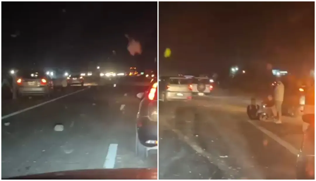 Hace dos semanas se registró caos vehicular por las piedras en el Acceso Este.