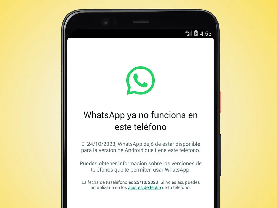 Los usuarios de teléfonos con soporte vencido deben resguardar sus copias de seguridad antes de que el software quede inactivo.