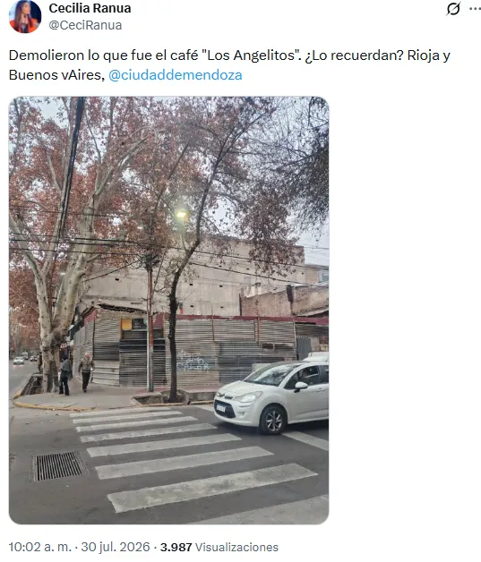 Así quedó la esquina de Rioja y Buenos Aires. 