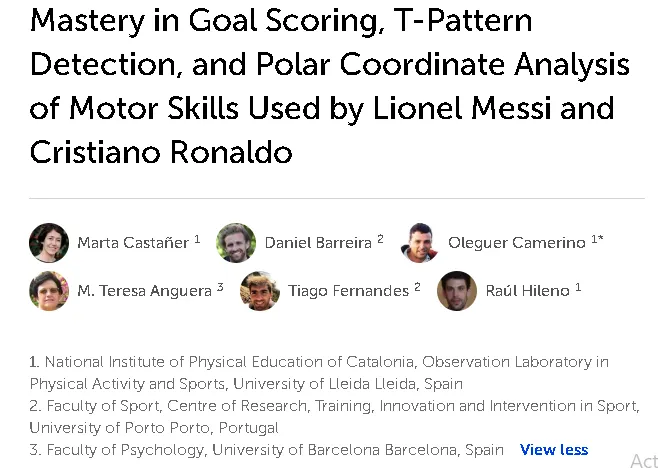El objetivo de este estudio fue investigar el estilo de juego de Cristiano Ronaldo y Lionel Messi, y cómo utilizan sus habilidades motrices en acciones de ataque que resultan en un gol. 
