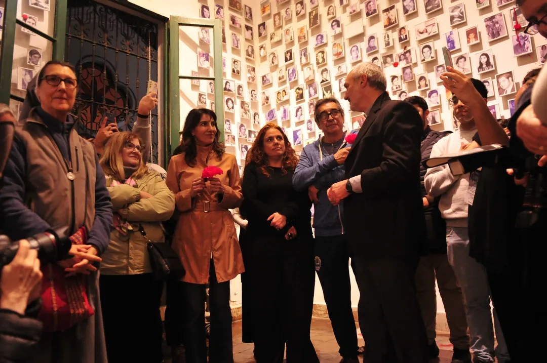 Los participantes compartieron el viernes de un emotivo acto en la Casa de la Memoria.