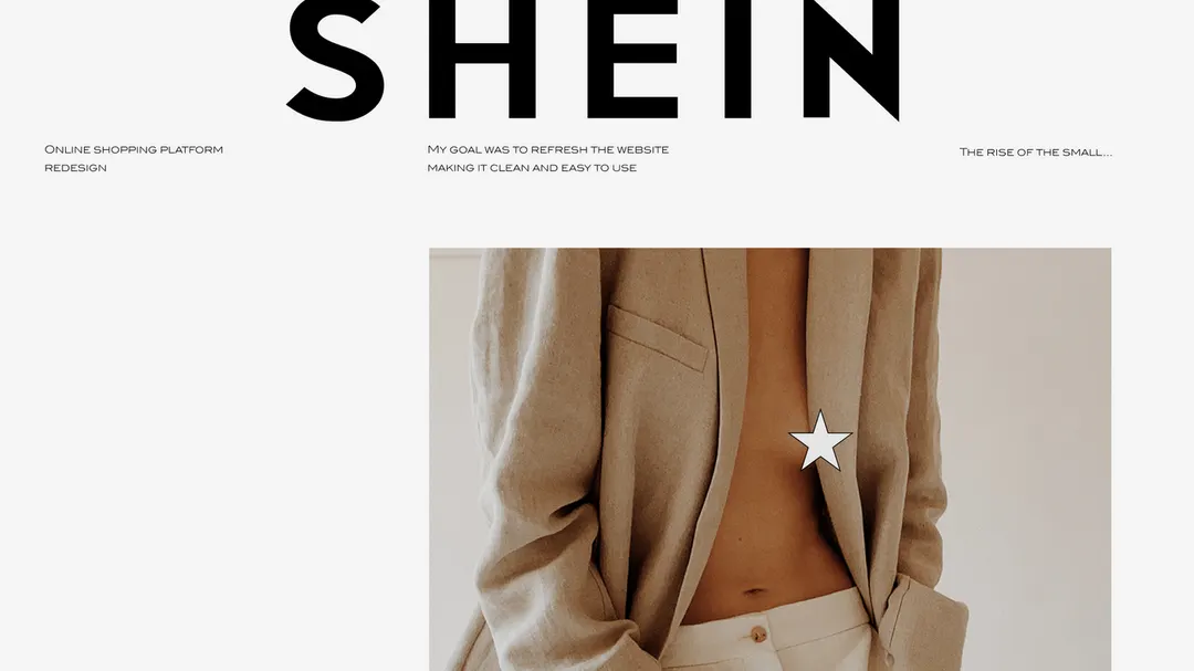 Shein es una plataforma de ventas de China. Foto: Behance.