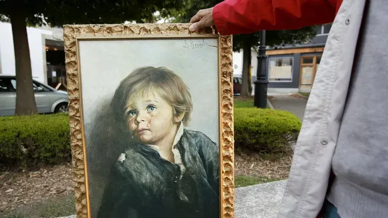 Bruno Amadio, el hombre detrás del seudónimo que creó un ícono del terror. Este es otro de sus cuadros.