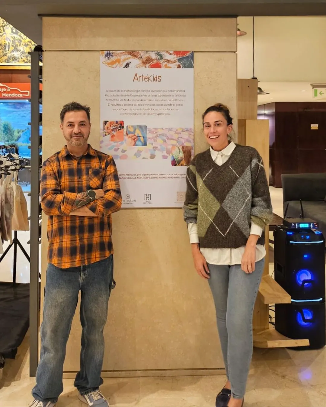 Claudio Escobar y Melani Camsen.