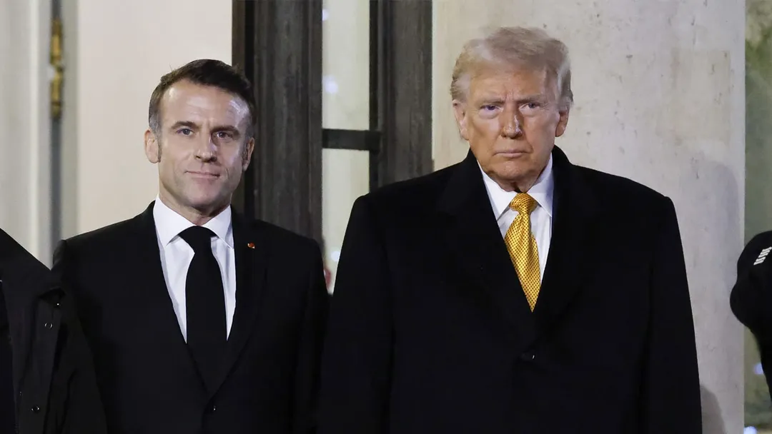 Emmanuel Macron, de Francia, y Donald Trump, de Estados Unidos, no tienen la mejor relación. Foto NA 