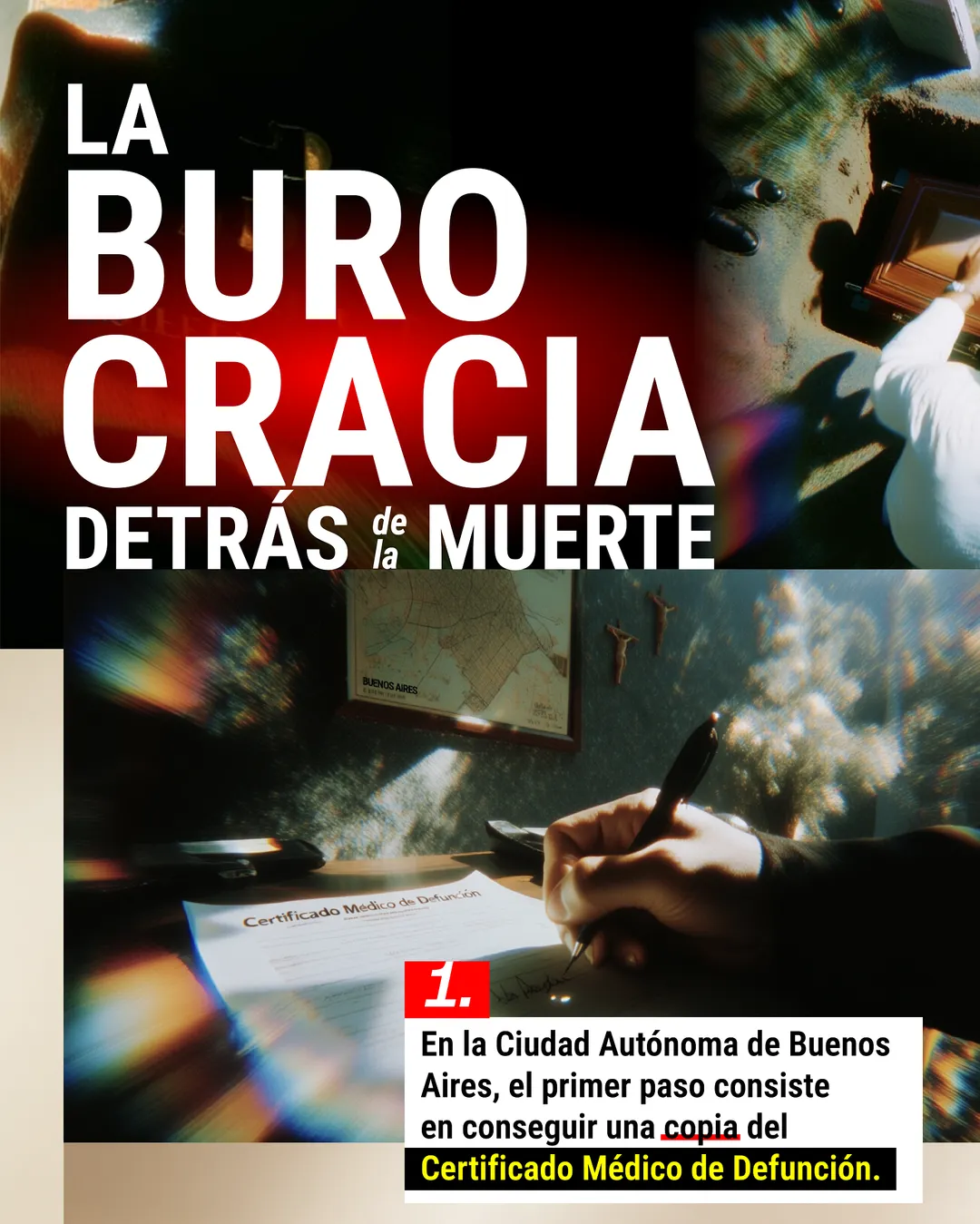 La burocracia detrás de la muerte.