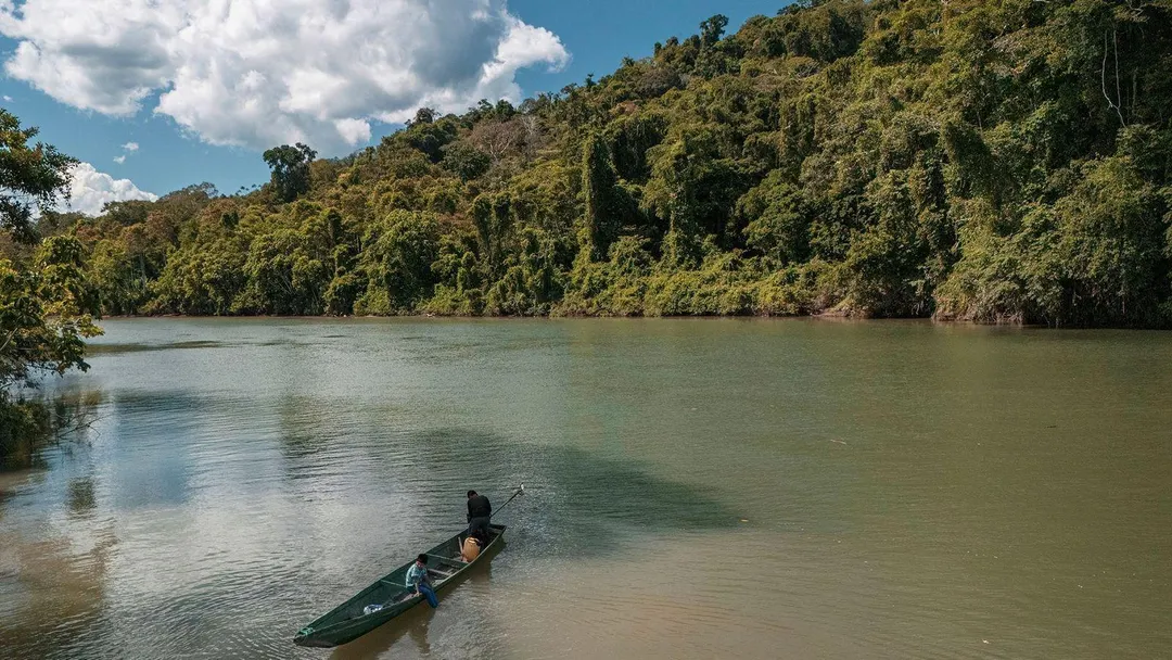 El río Santiago, en la región amazónica ecuatoriana.