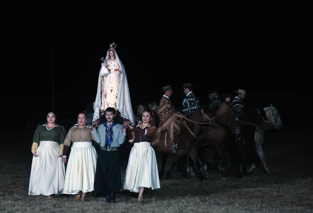 La devoción de los argentinos por la Virgen María también estuvo presente.