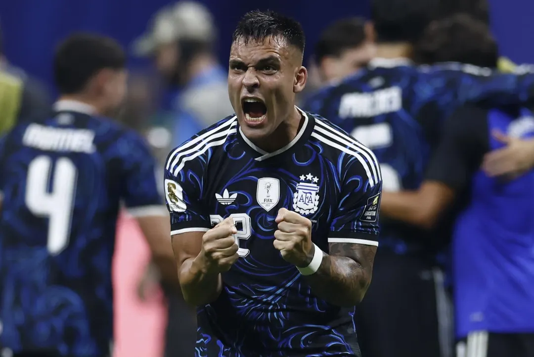 Lautaro Martínez, autor del inolvidable 2-1 de la Selección argentina ante Inglaterra por la semifinal del Mundial.