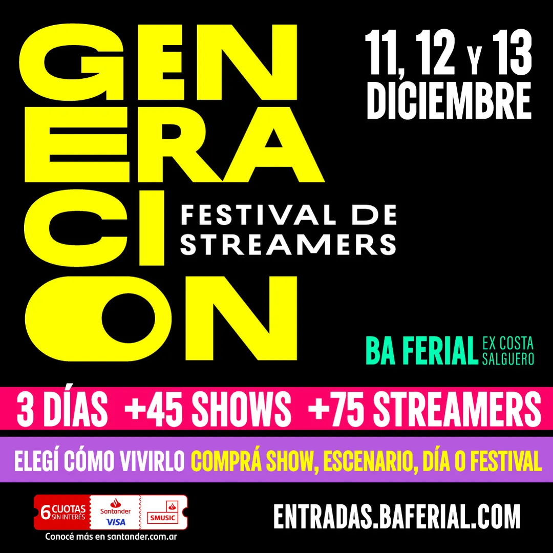 Llega el Festival Generación a Buenos Aires.