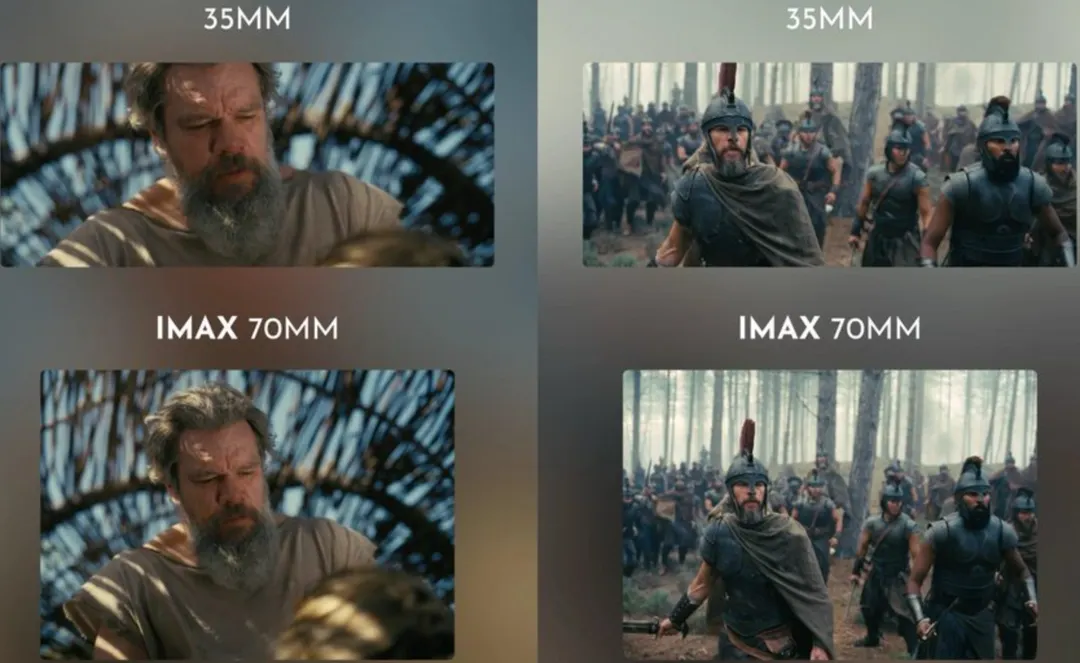 Las diferencias entre las proyecciones regulares y IMAX.