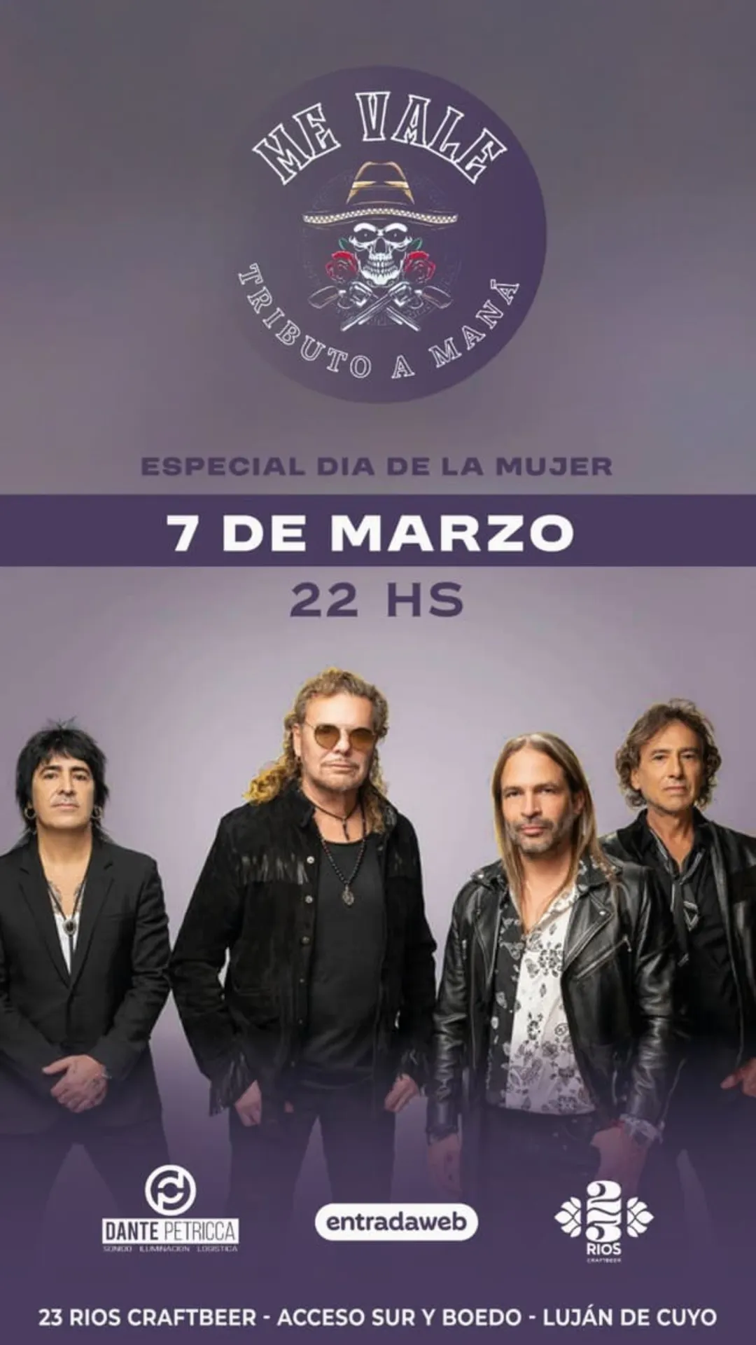 Me Vale, tributo a Maná.