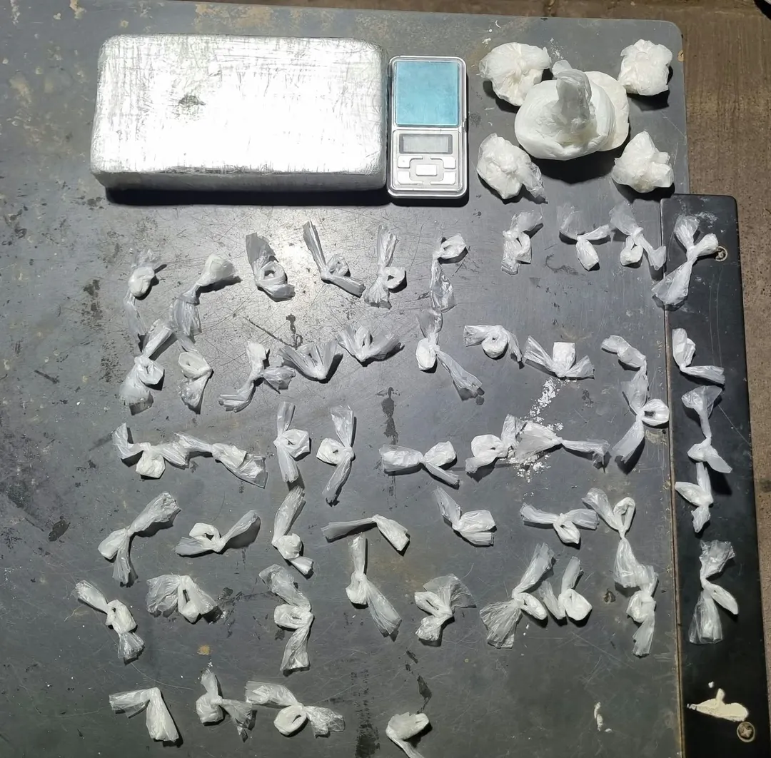 La Policía secuestró más de un kilo de cocaína. 