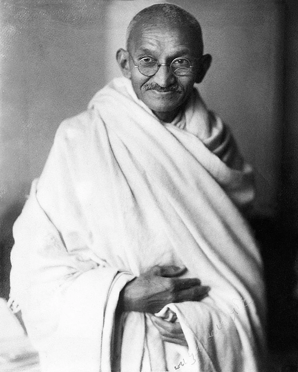 Mahatma Ghandi. Fuente: Wikipedia.