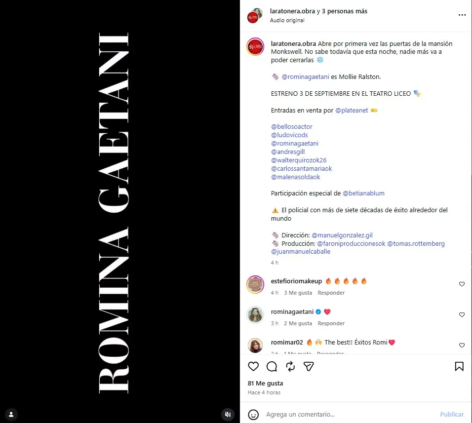 La actriz ignoró las acusaciones.