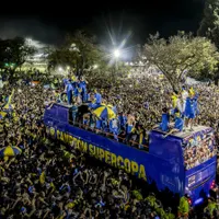 Polémica por el festejo del plantel de Central con un ataúd con el nombre de Verón: la reacción en Estudiantes