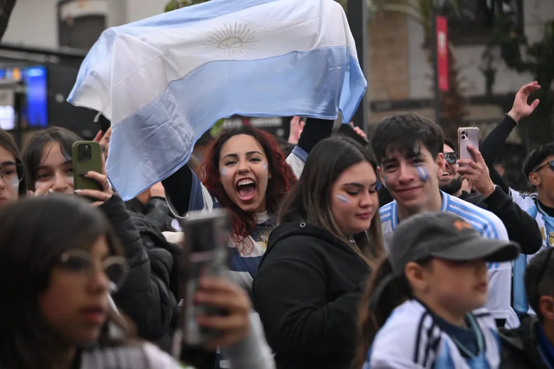 La pasión albiceleste se hace sentir.