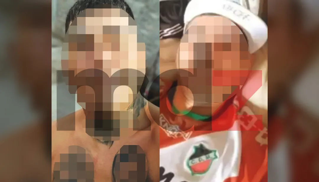 Colla Miranda y Gerardo Sosa, dos de los sujetos que fueron detenidos la noche del martes. 