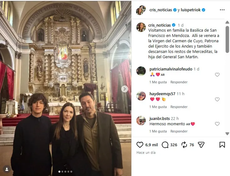Luis Petri, Cristina Pérez y Julián.