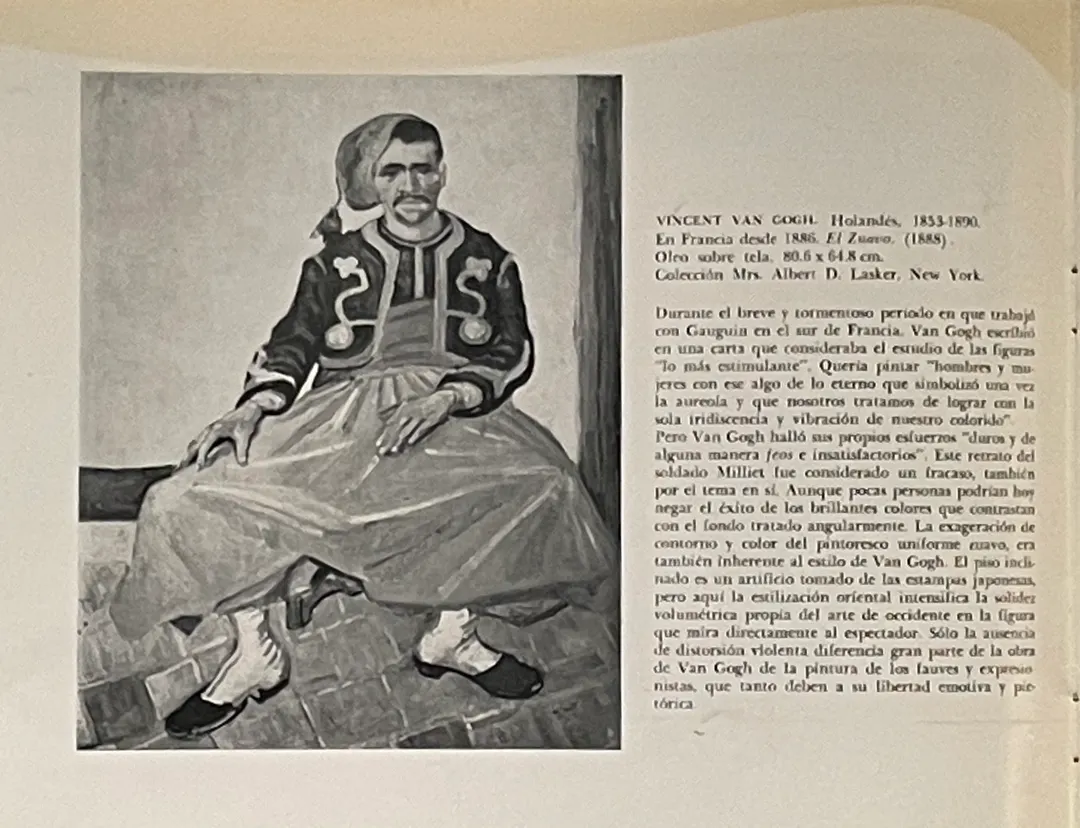 El Zuavo en el catálogo de la exposición de 1968 en BA