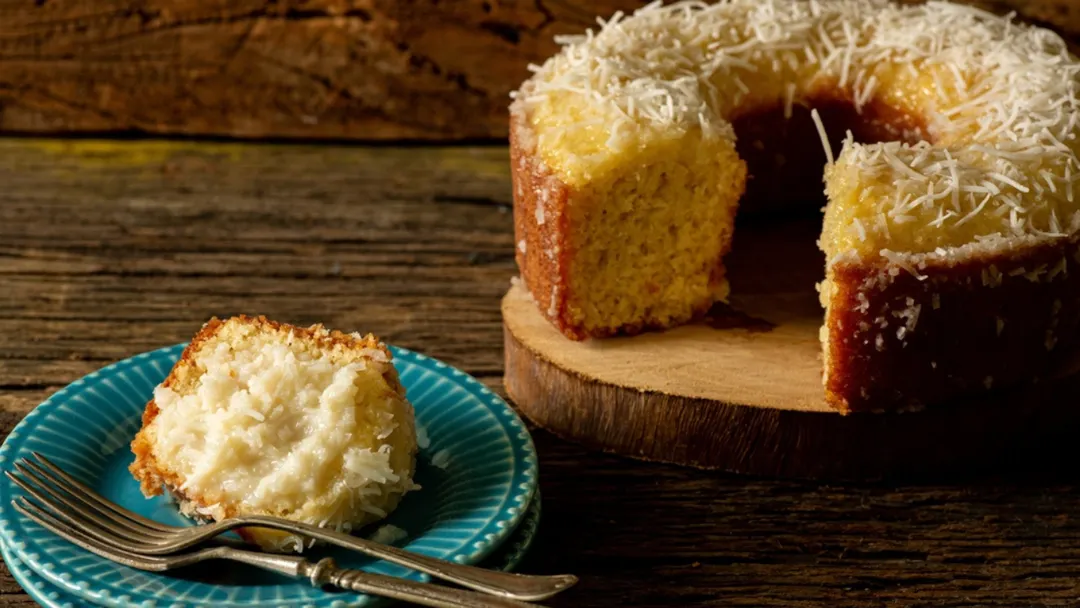 El coco rallado absorbe mucha humedad, por eso vuelve las tortas increíblemente húmedos.