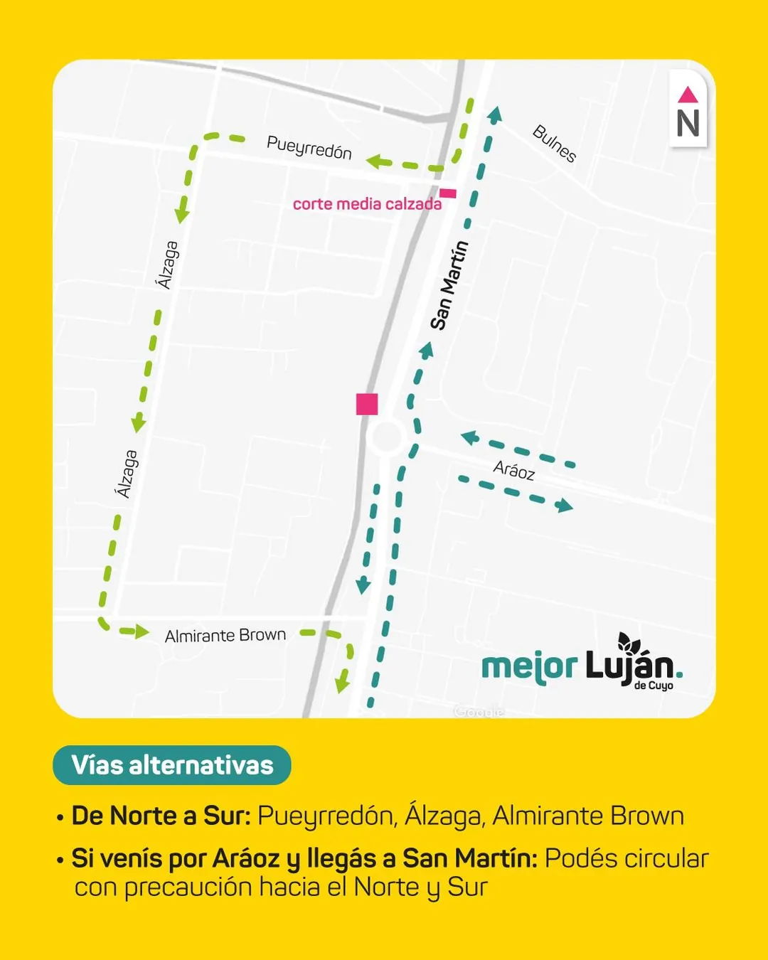 Este jueves, de 8 a 14 habrá corte parcial en la zona de calles San Martín y Aráoz.
