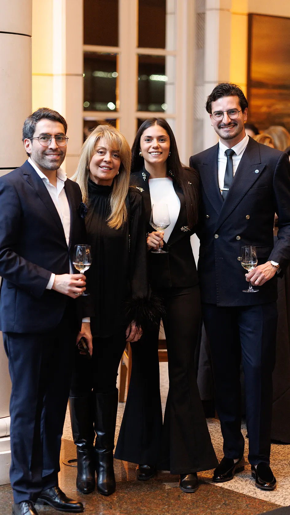 Luis Agüero Yáñez, Marcela Fajardo, Lucía Majul y Matías Mateluna.