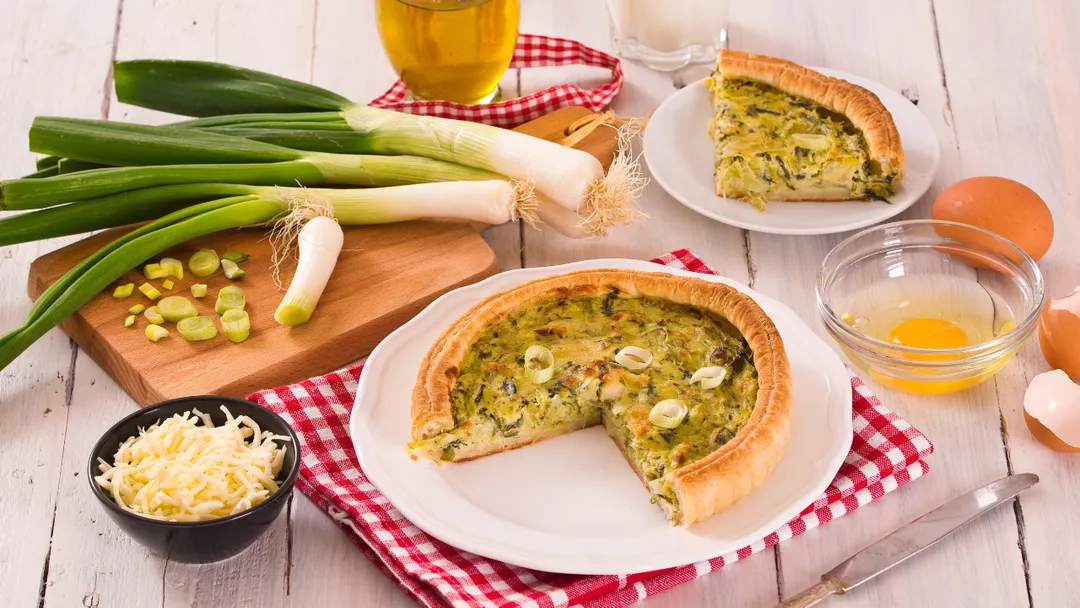 Receta de tarta de puerro