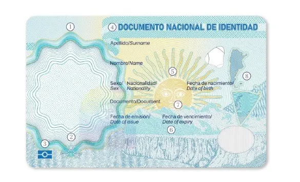 Los detalles en el frente del nuevo DNI Electrónico