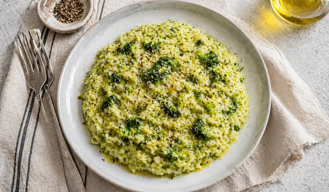 Esta receta de risotto de brócoli es perfecta ¡preparala!