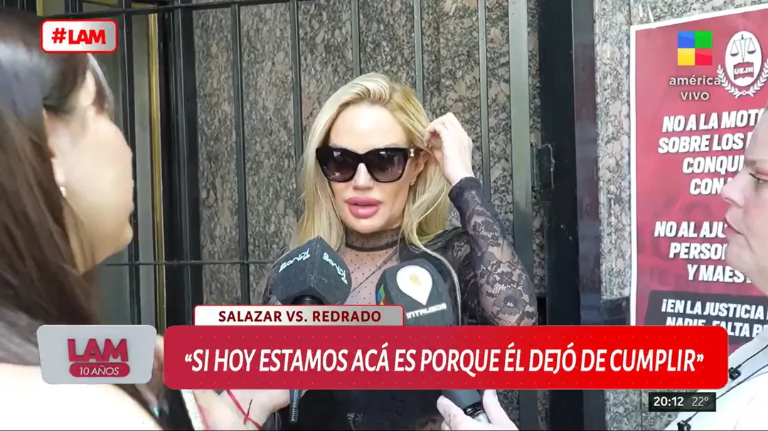 Luciana Salazar no dudó en apuntar contra Martín Redrado. Foto: captura de video / América TV. 