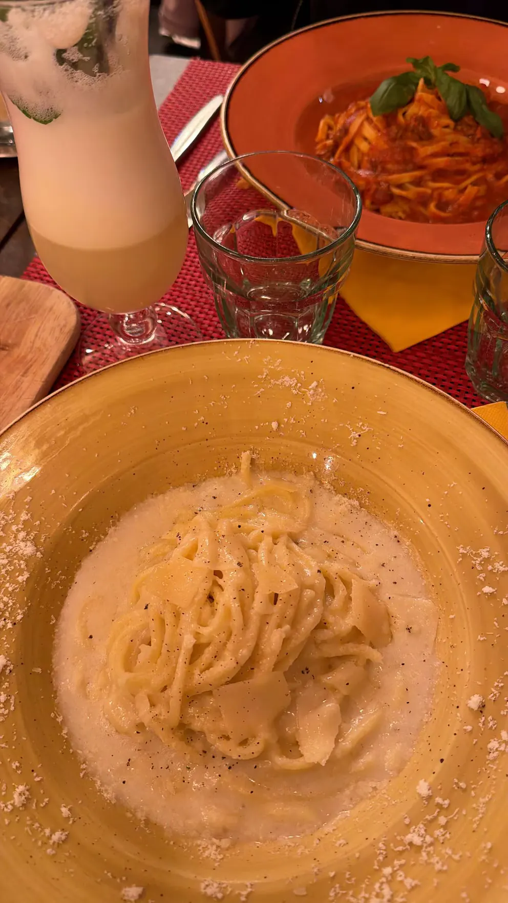Por supuesto, al famosa gastronomía italiana no podía faltar.