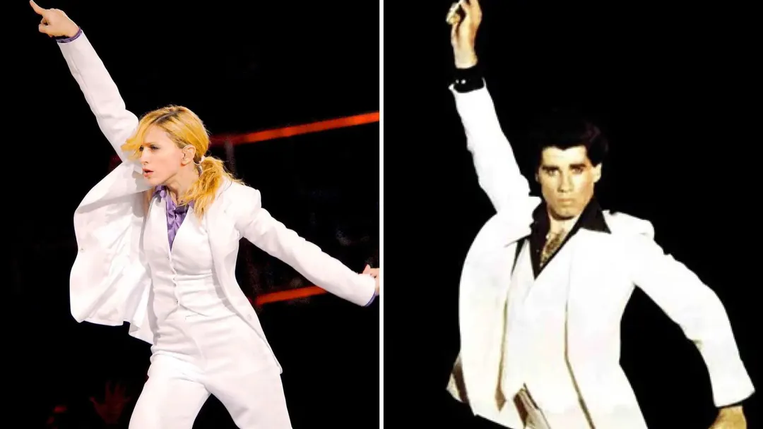 La fiebre disco fue parte de la estética de la gira de Madonna en 2006.