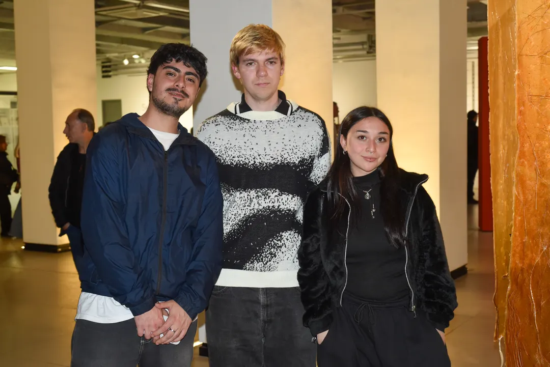 Lautaro Vargas, Tomás Gener y Evelín Muñós.  