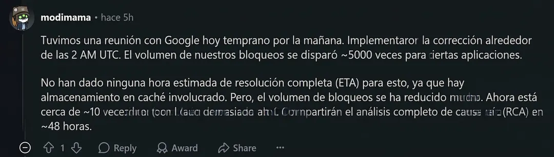 El hilo de discusión de desarrolladores expone el alcance del error dentro del ecosistema de Apple.