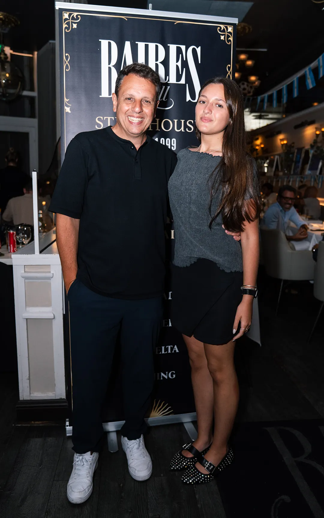 Cholo Sotile junto a su hija, Sofia Sottile.