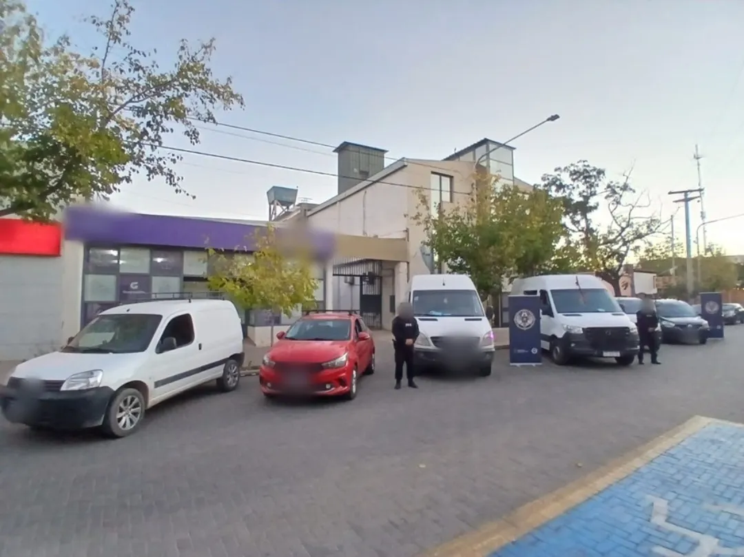 El secuestro fue trasladado a la sede de la PFA en Guaymallén. 