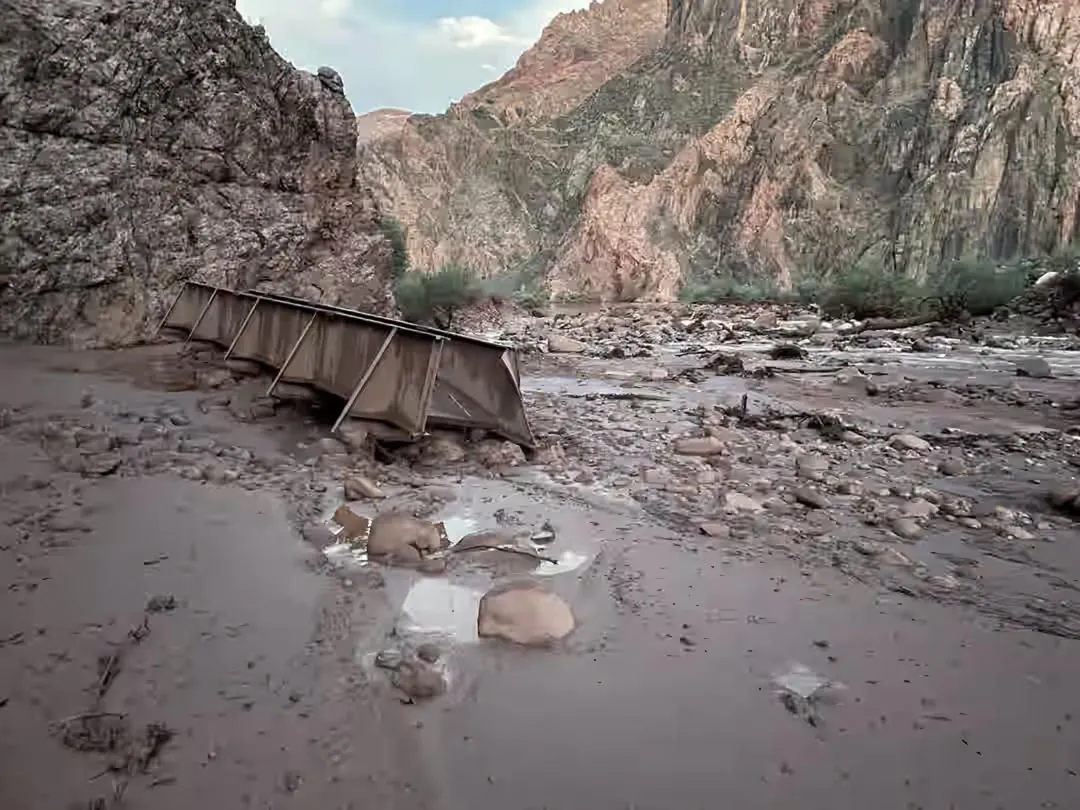 Inundación en el Gran Cañón.