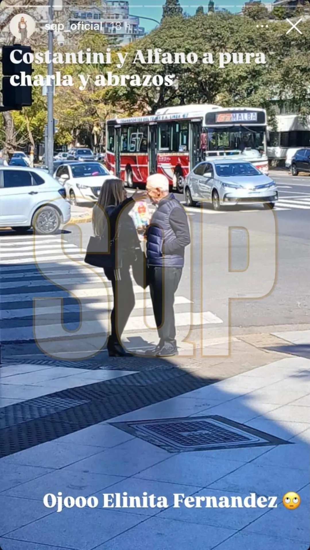 La foto que compartieron de Alfano junto a Eduardo Costantini.