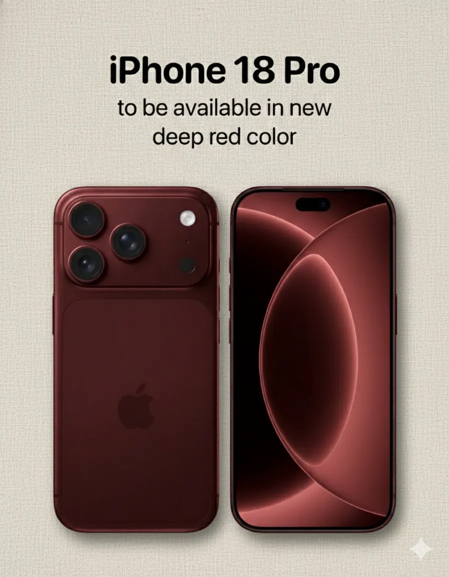 iPhone 18 Pro: el color rojo intenso reemplazaría al naranja cósmico como la opción más buscada por los coleccionistas de la marca.