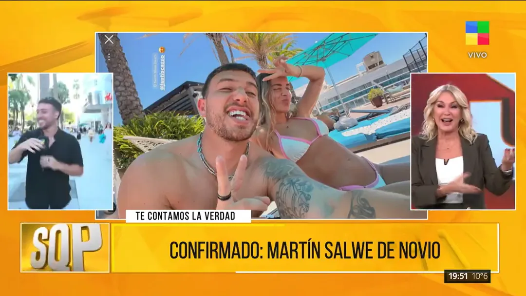 La figura de canal América está de novio. 
