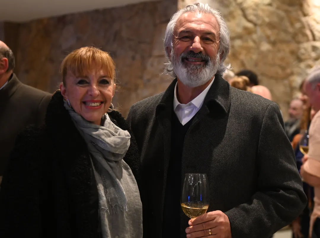 Patricia Giménez, presidente de ProMendoza, y Edgardo Parlanti.
