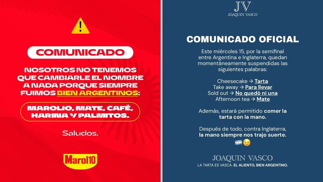 Marolio y Joaquín Vasco se sumaron a la campaña viral, siendo fieles a su estilo de comunicación.