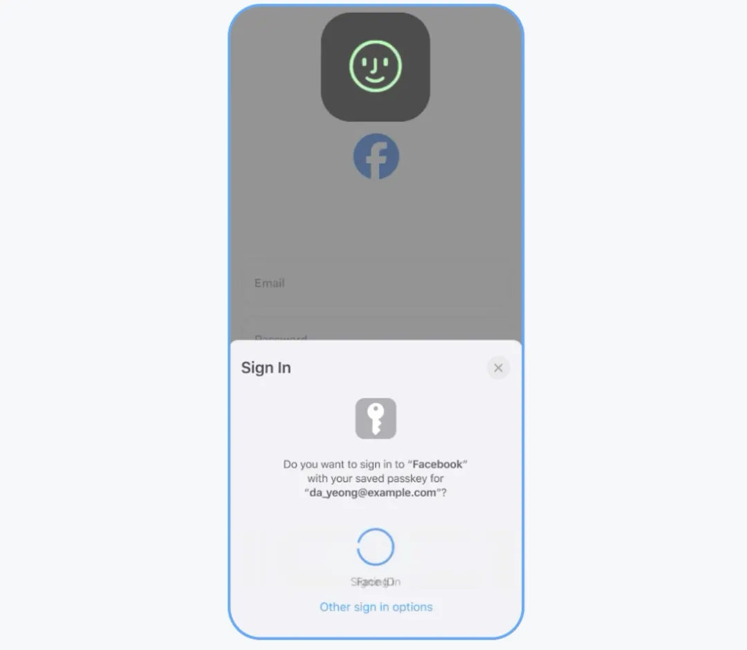 Passkey, la nueva función de Facebook 