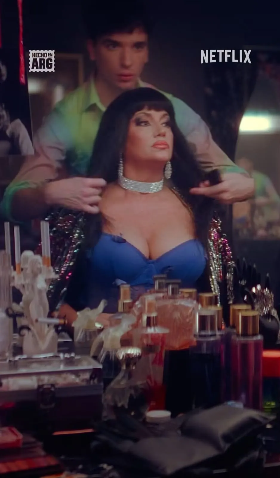 La impactante caracterización de Griselda Siciliani recreando una de las famosas etapas de Moria Casán.