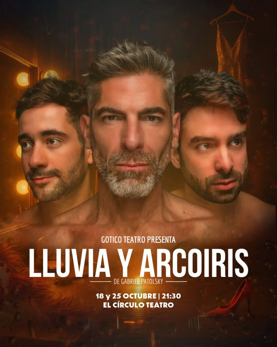 Lluvia y arcoíris.