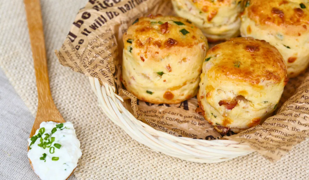 Receta de scones de queso para el mate.