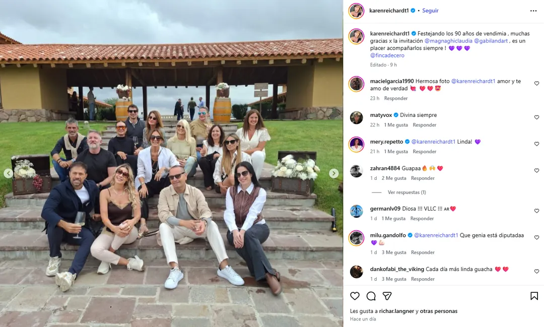 Los famosos en Mendoza.