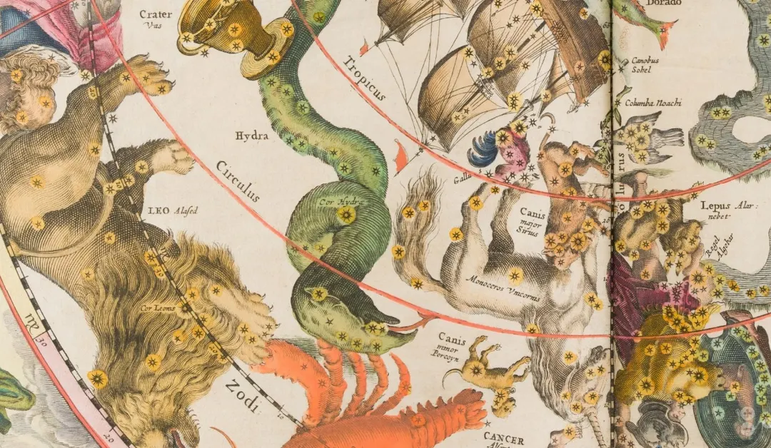 En un detalle del mapa anterior se traza el Trópico Cáncer y el Círculo Polar (se supone), poco más de 150 años después que Cristóbal Colón llegara a las playas sudamericanas.