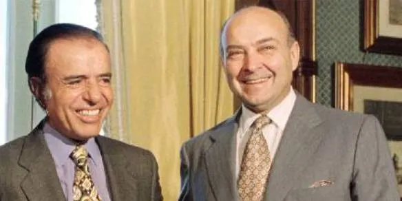 Menem y Cavallo llevaron adelante un plan económico que hoy es objeto de críticas Foto: Web